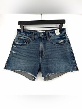 NWT ABERCROMBIE & FITCH Curve Love Mid-Rise Boyfriend Short 28/6